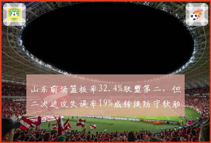 山东前场篮板率32.4%联盟第二，但二次进攻失误率19%成转换防守软肋